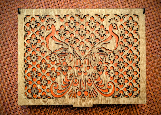 Peacock keepsake box