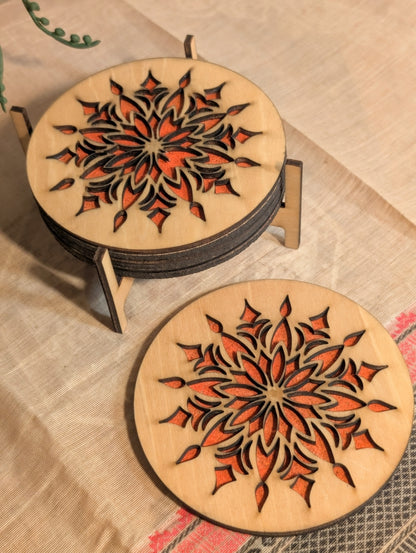 Mandala Coaster Set